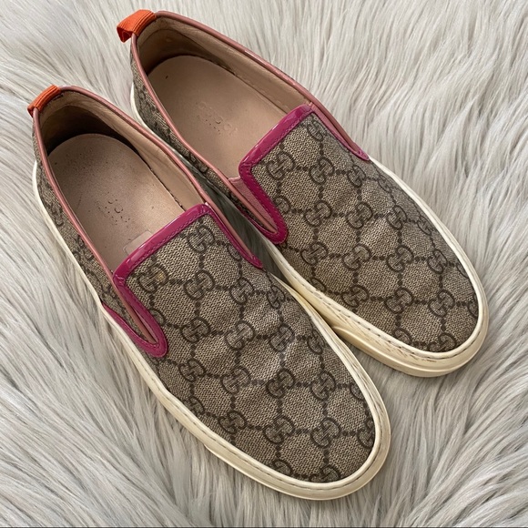 Gucci Shoes - GUCCI GG Supreme Monogram Canvas Slip On Sneaker 7